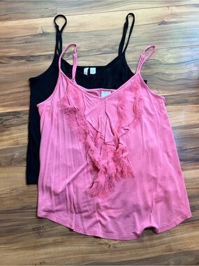 LC Lauren Conrad Ruffle Front Tank Top Bundle